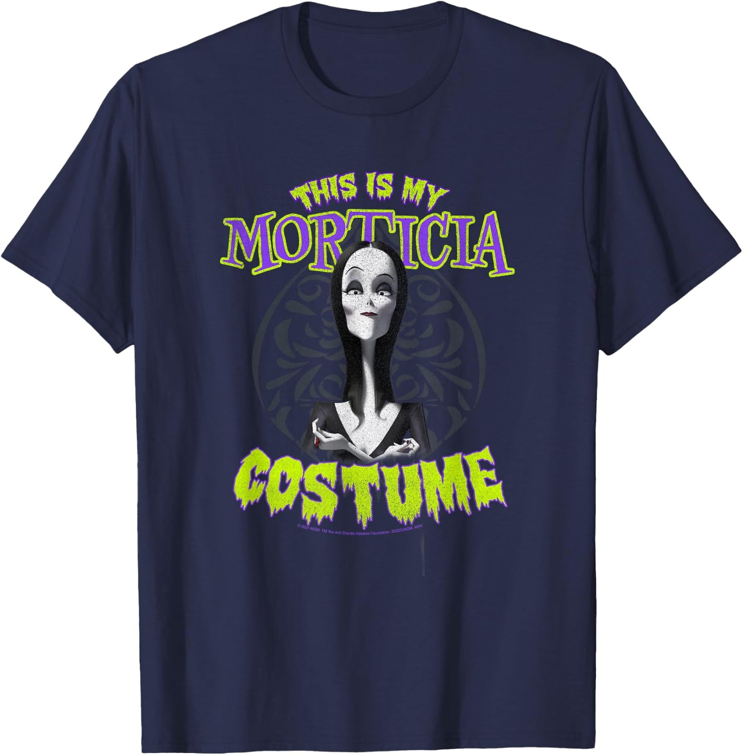 The Addams Family 2 Halloween This is My Morticia Costume T-Shirt - T-Shirt | Navy