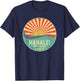 Hanalei North Shore Oahu Hawaii Surf Surfing Sunset T-Shirt - T-Shirt | Navy