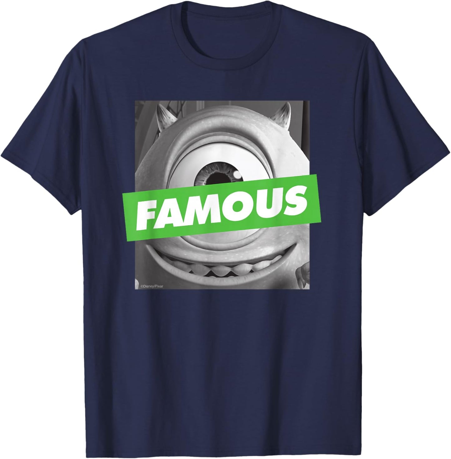 Disney and Pixar's Monsters, Inc. Mike Wazowski Famous T-Shirt - T-Shirt | Navy