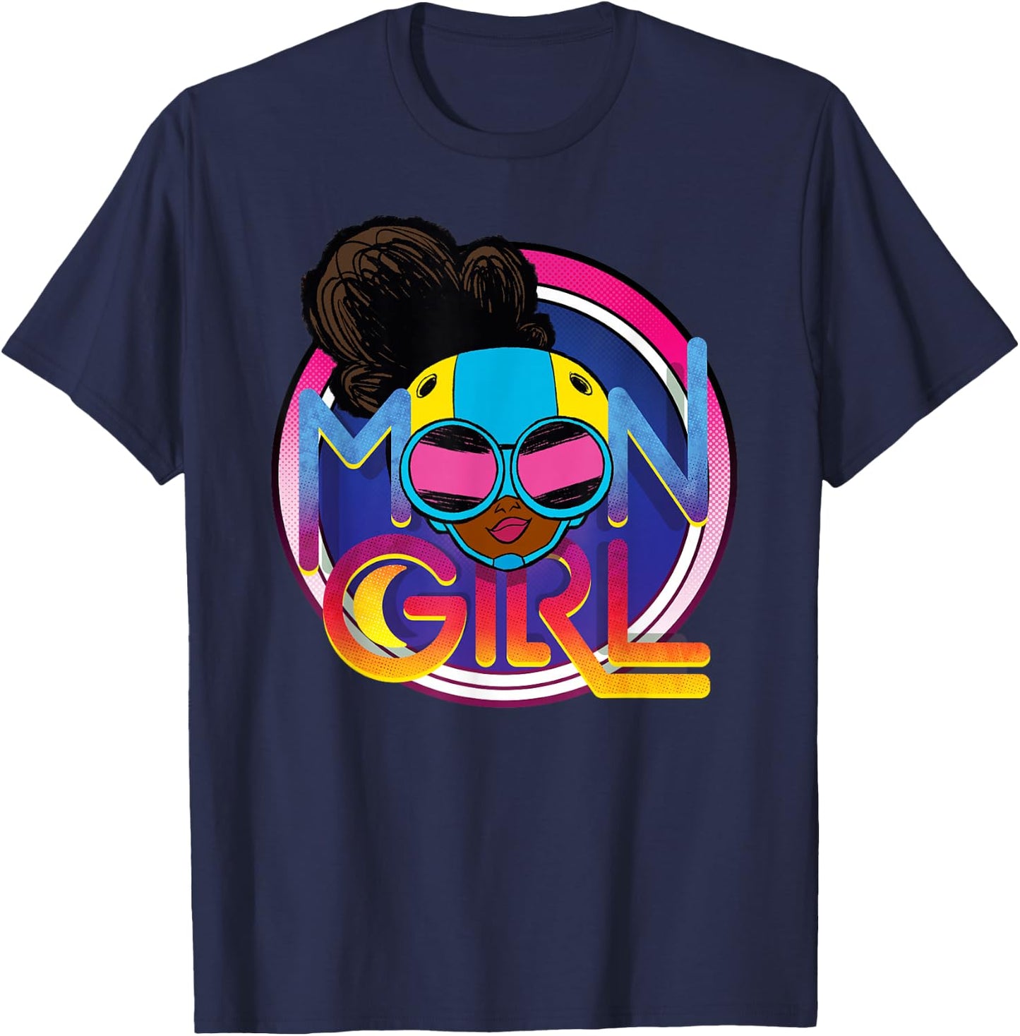 Marvel Moon Girl and Devil Dinosaur Logo with Goggles Small T-Shirt - T-Shirt | Navy