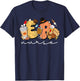 Retro Thanksgiving ER Nurse Turkey Emergency Room Nurse T-Shirt - T-Shirt | Navy