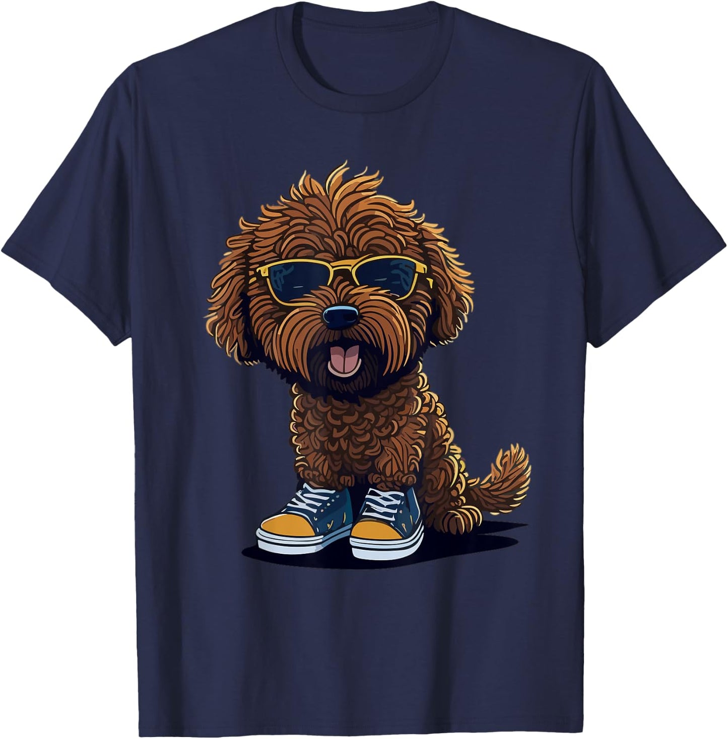 Mini Golden Doodle Must Haves Pet Owner Mini Goldendoodle T-Shirt - T-Shirt | Navy