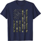 I Love Twinks United States Distressed Camo w US Flag T-Shirt - T-Shirt | Navy