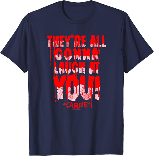 Carrie Laugh at You T-Shirt - T-Shirt | Navy