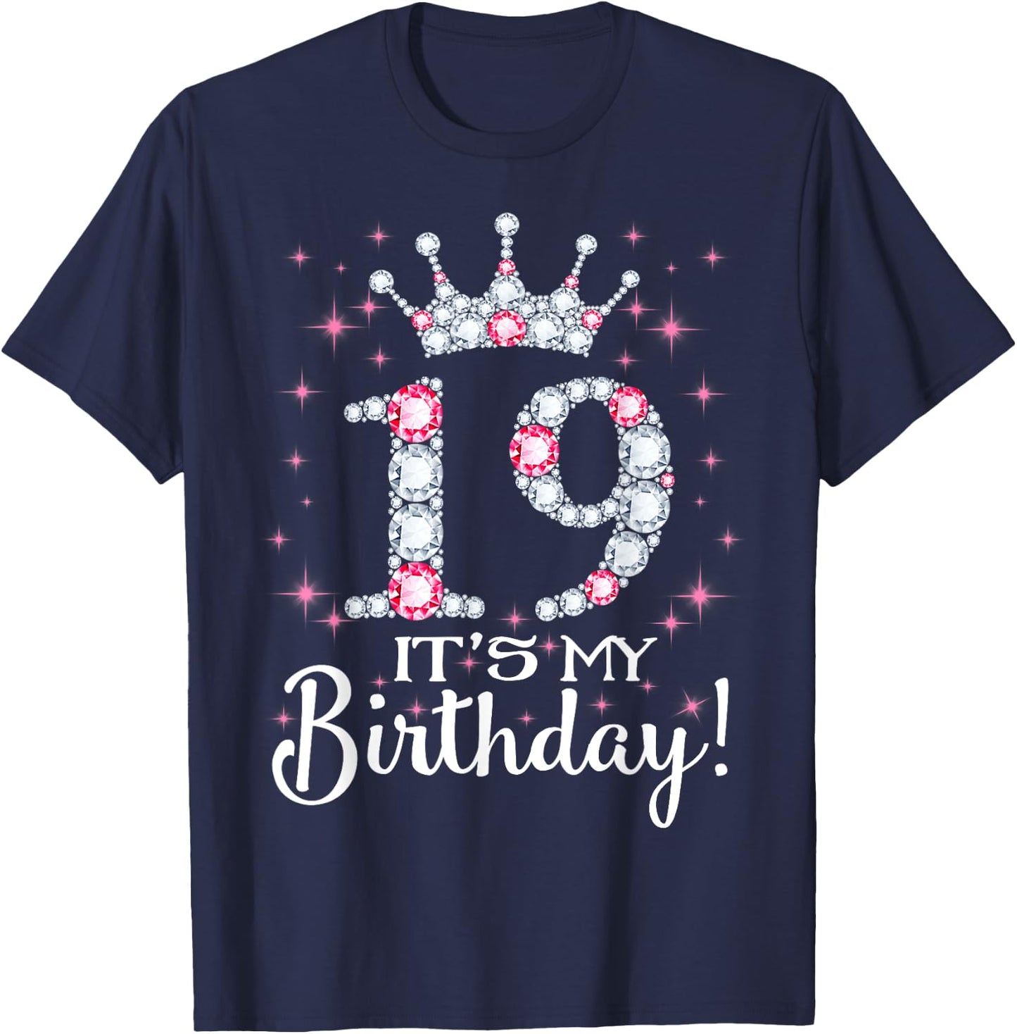 19 It's My Birthday 2002 19th Birthday Gift Teen Girls T-Shirt - T-Shirt | Navy