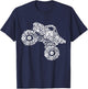 Monster Truck Boys Girls Kids T-Shirt - T-Shirt | Navy