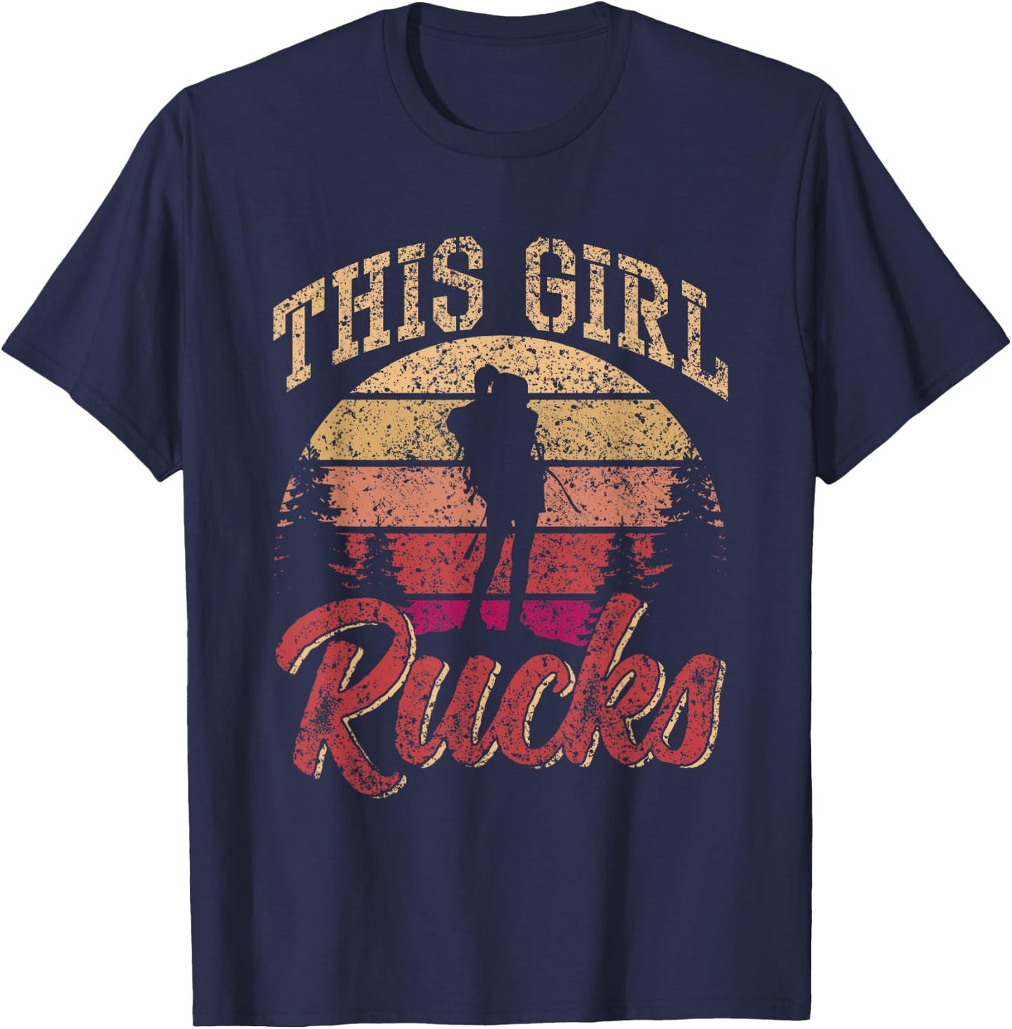 This Girl Backpack Backpack Workout Backpacks T-Shirt - T-Shirt | Navy
