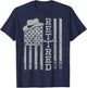 USA Flag Western Happy Retirement Party Cowboy Retired T-Shirt - T-Shirt | Navy