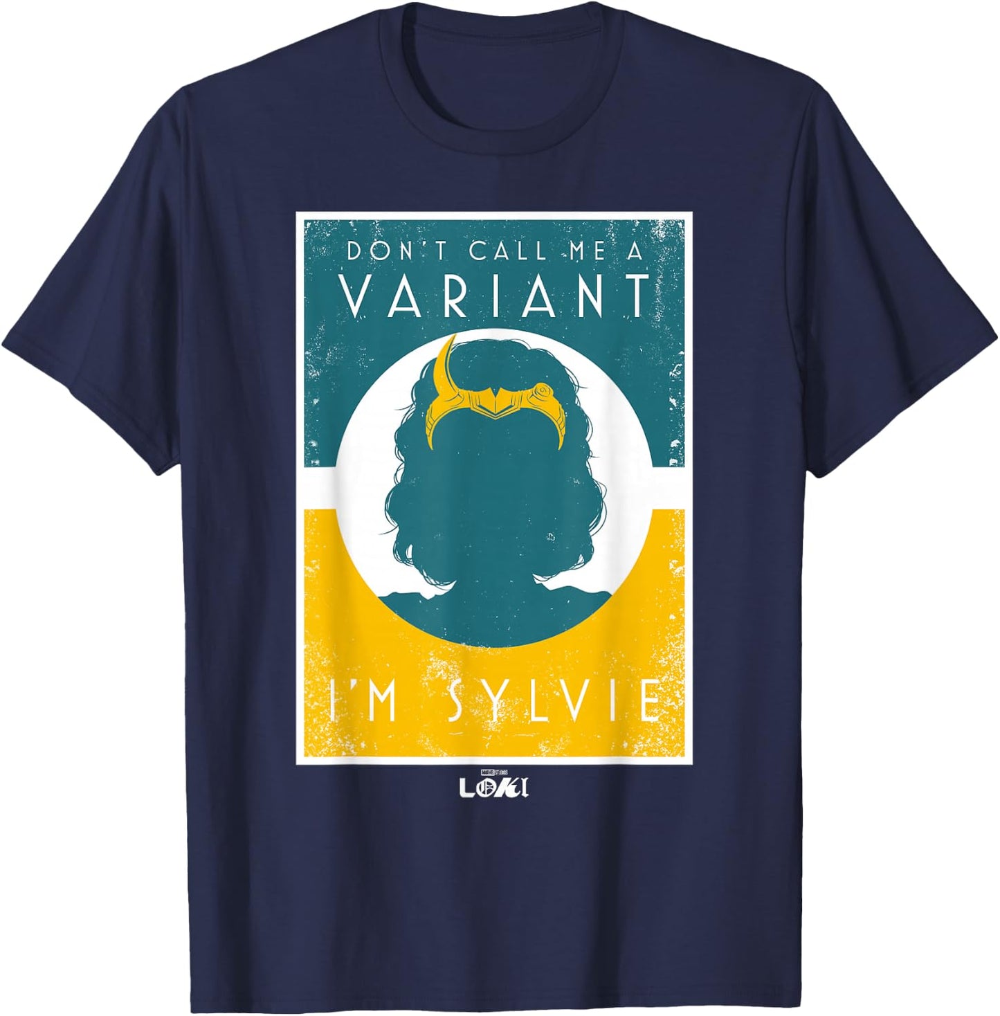 Marvel Loki Don't Call Me A Variant, I'm Sylvie Poster T-Shirt - T-Shirt | Navy