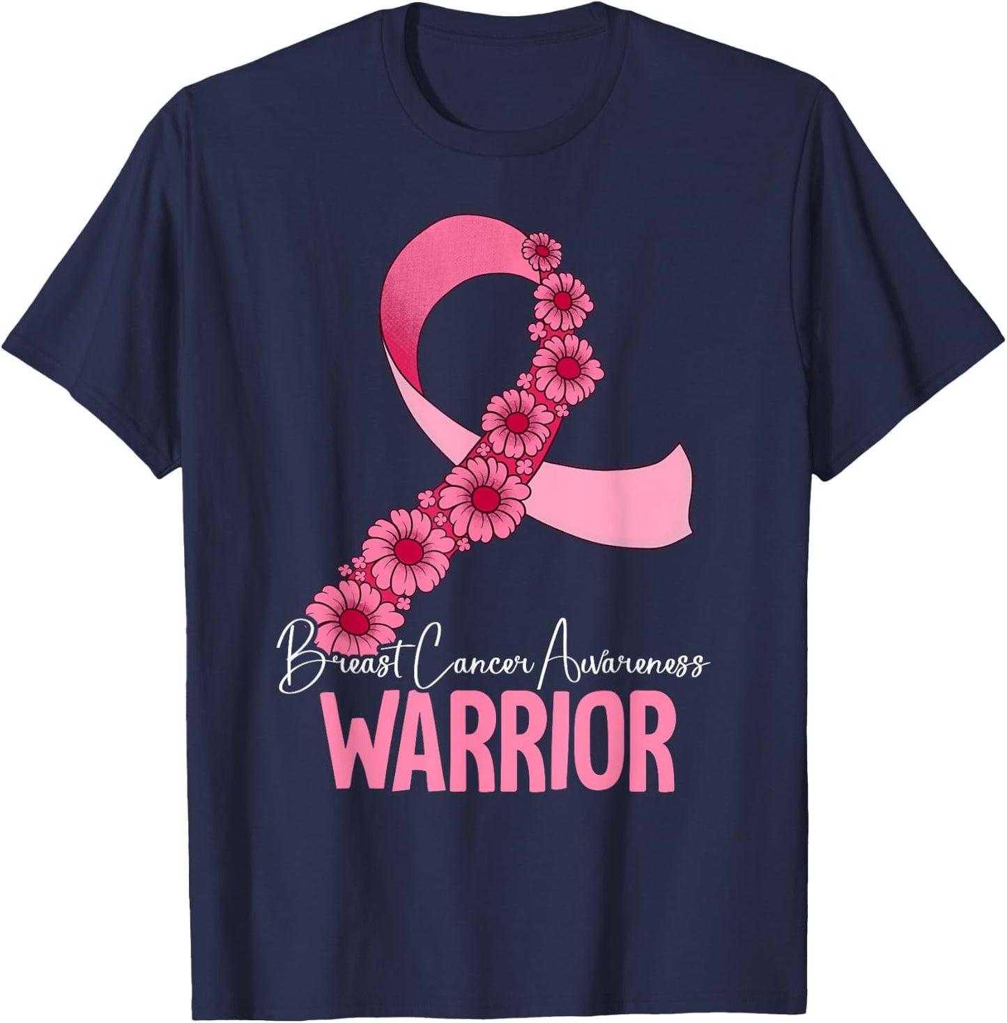 Warrior Breast Cancer T-Shirt - T-Shirt | Navy