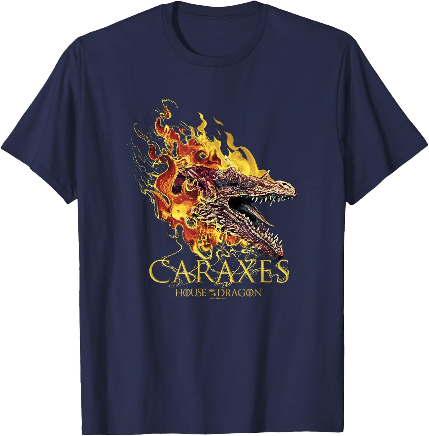 House of the Dragon Caraxes T-Shirt - T-Shirt | Navy