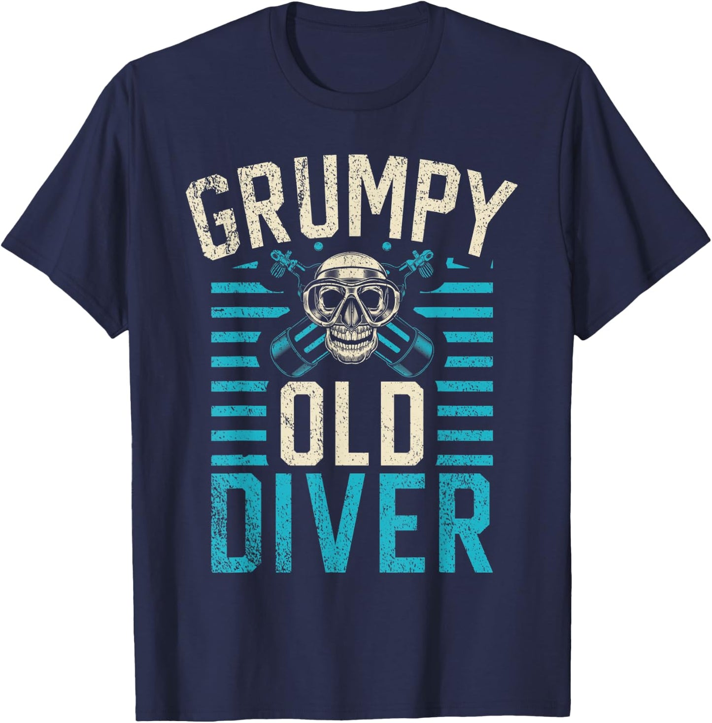 Diving Grumpy Old Diver T-Shirt - T-Shirt | Navy