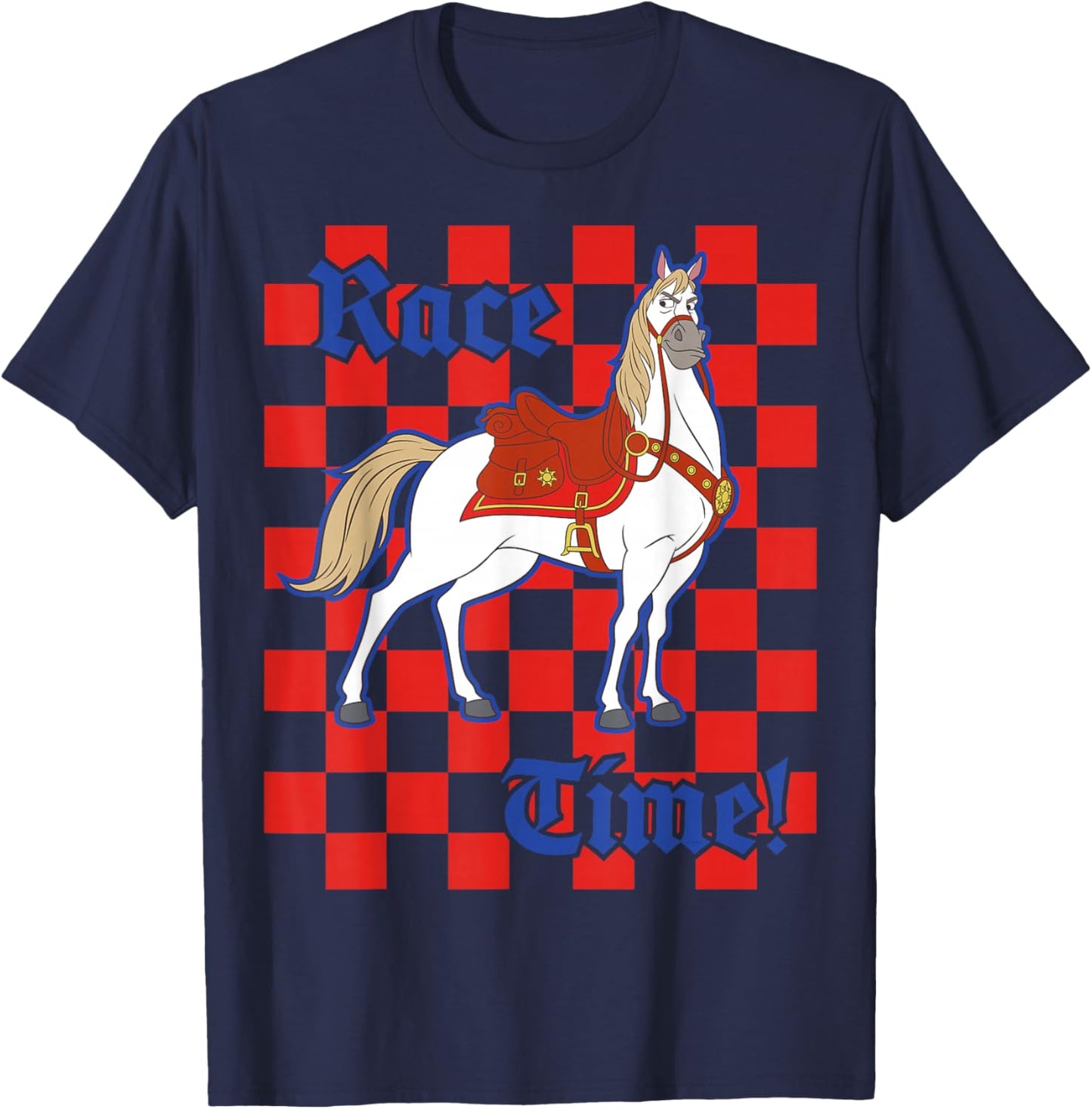Disney Tangled Maximus Horse Race Time! T-Shirt - T-Shirt | Navy