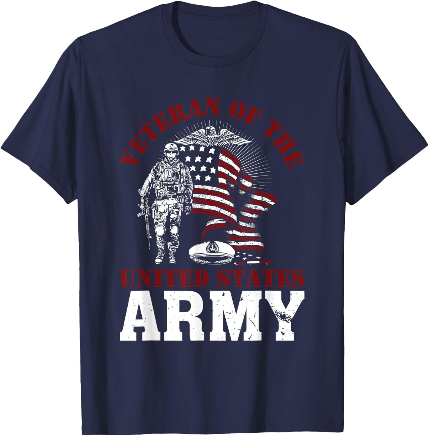 Veteran of the United States US Army Military Veterans T-Shirt - T-Shirt | Navy