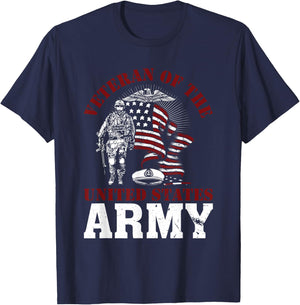 Veteran of the United States US Army Military Veterans T-Shirt - T-Shirt | Navy