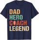 Dad Hero Coach Legend - American Football T-Shirt - T-Shirt | Navy