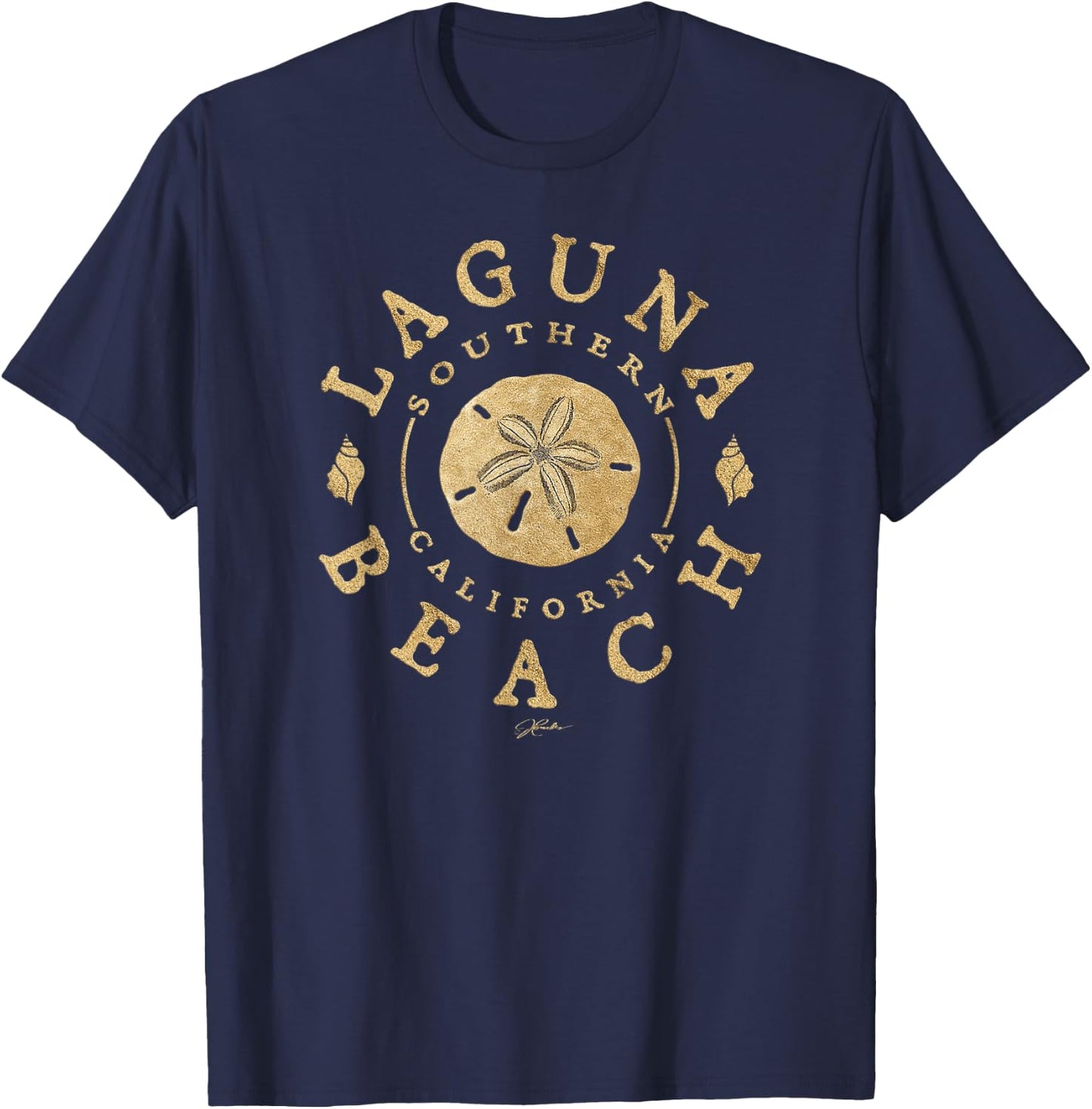 JCombs: Laguna Beach, California, Sand Dollar, Beach Women Kids T-Shirt - T-Shirt | Navy