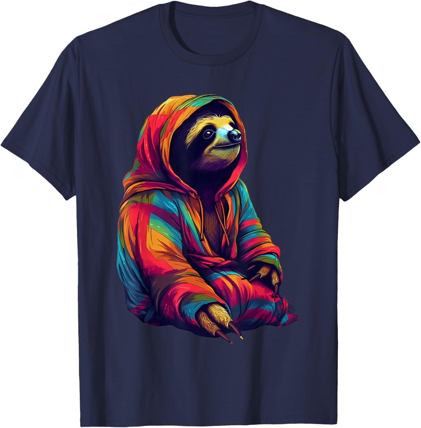 Zen Sloth T-Shirt - T-Shirt | Navy