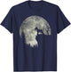 Standard Schnauzer And Moon Halloween T-Shirt - T-Shirt | Navy