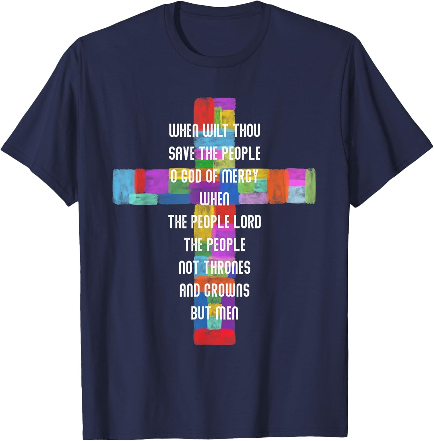 Save The People Godspell Musical Theatre T-Shirt - T-Shirt | Navy