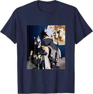 Naruto Shippuden Full Moon Hokage Clan Character Art T-Shirt - T-Shirt | Navy