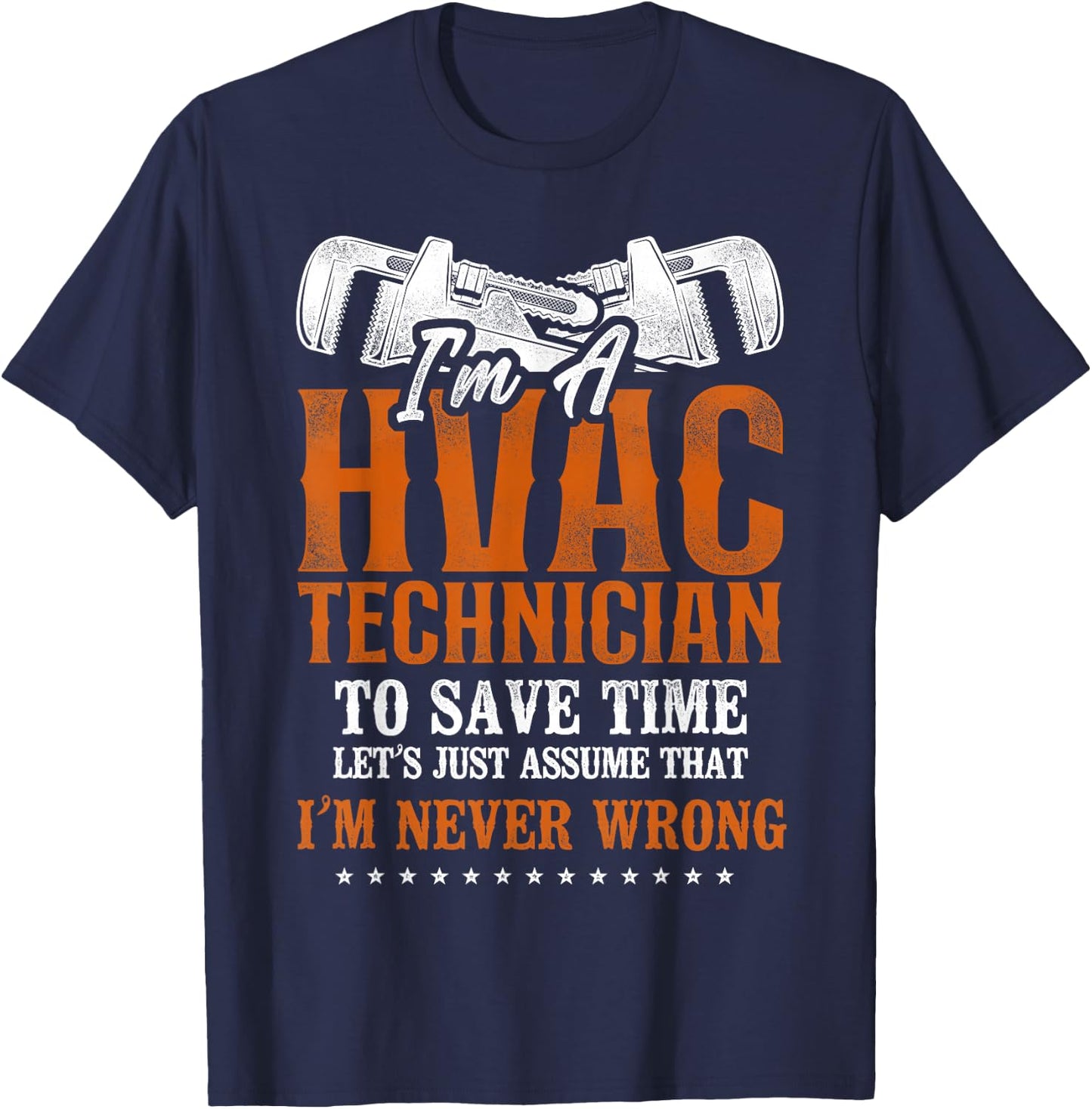 HVAC Technician Tech Vintage I'm A Hvac Technician To Save T-Shirt - T-Shirt | Navy