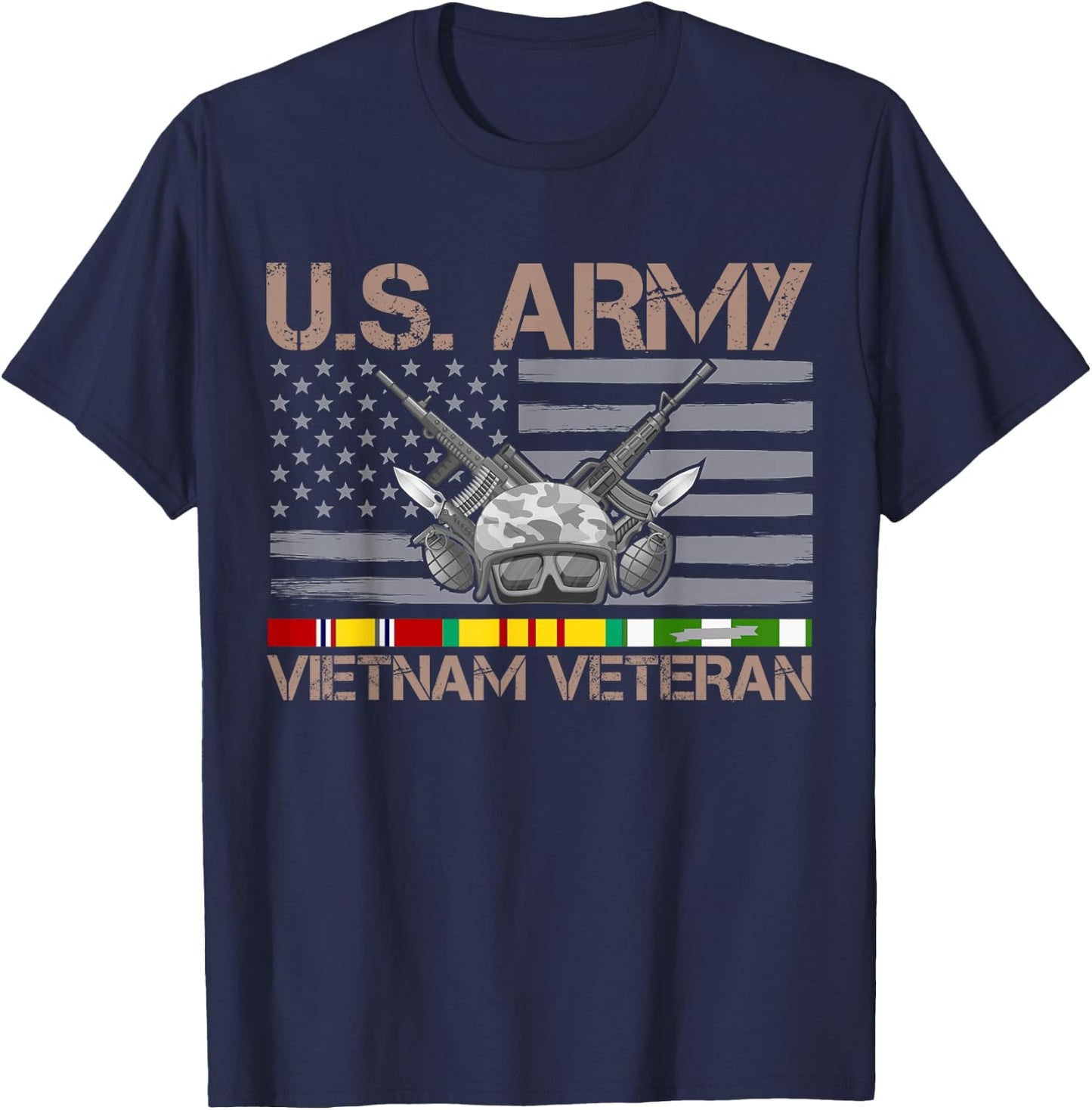 US Army Vietnam Veteran T-Shirt - T-Shirt | Navy