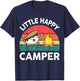 Kid Little Happy Camper Funny Boy Girl Toddler Smore Camping T-Shirt - T-Shirt | Navy