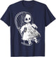 Creepy Nightmare Haunted Horror Doll Sits In Rocking Chair T-Shirt - T-Shirt | Navy