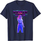 Stranger Things Retro Vintage Glow Gradient Eleven Portrait T-Shirt - T-Shirt | Navy