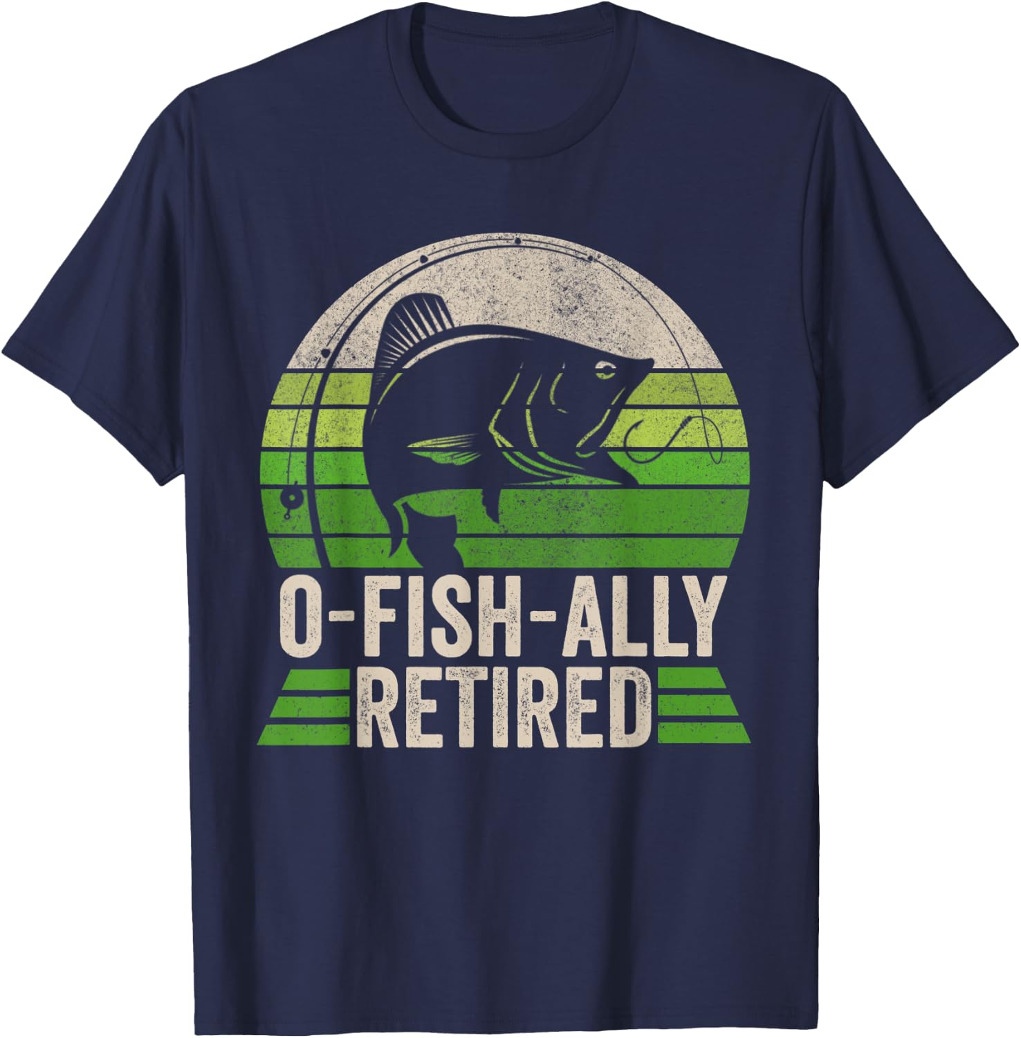 Retirement Fishing , Retired 2022 Fishing T-Shirt - T-Shirt | Navy