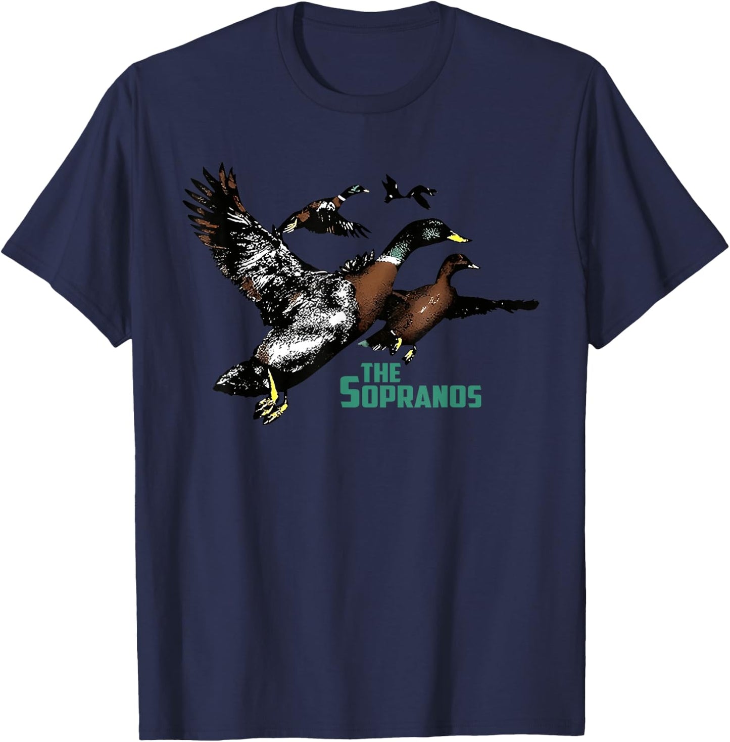 Ducks The Sopranos Do You Feel Depressed The Duck Left I T-Shirt - T-Shirt | Navy