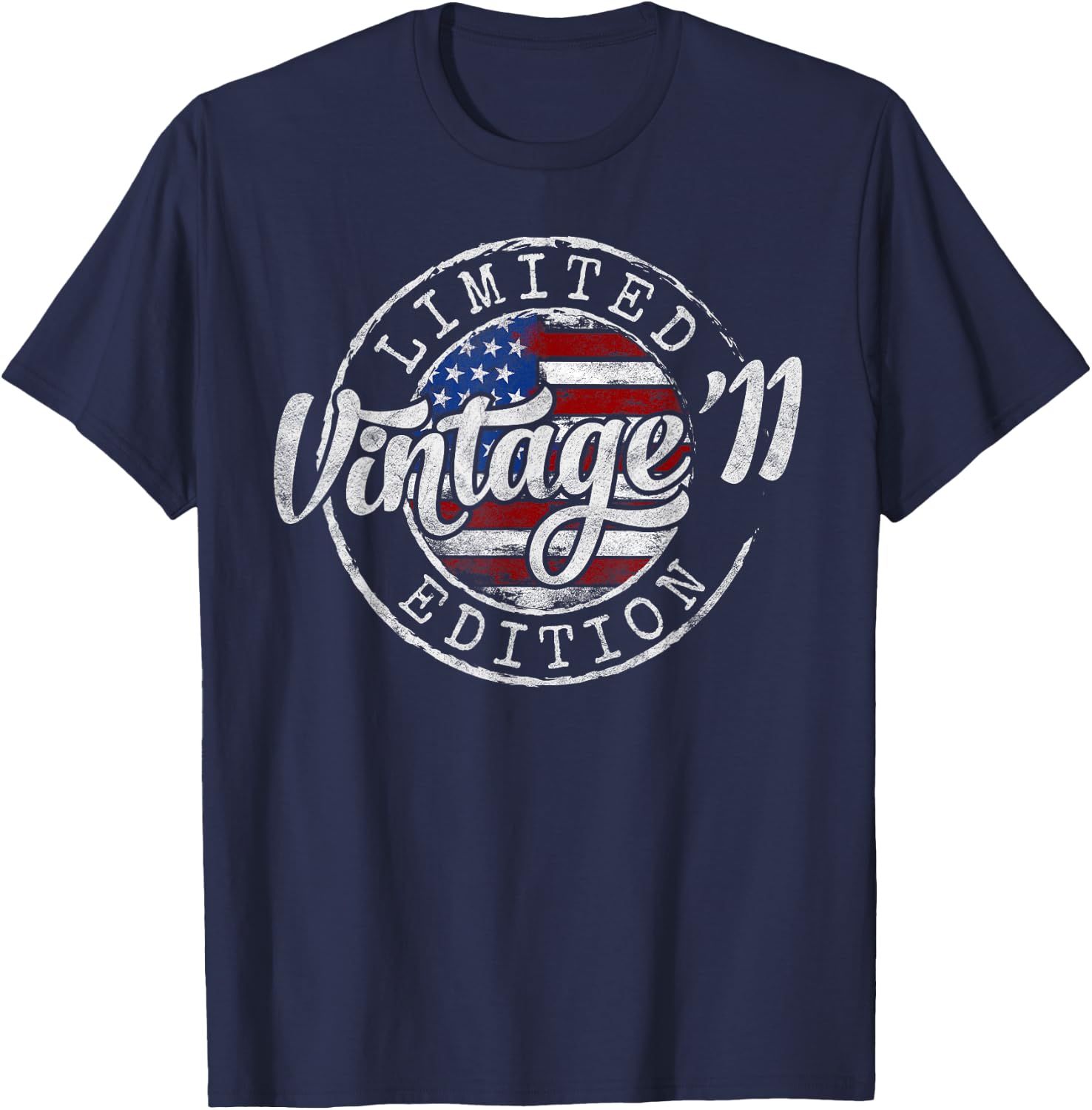 Vintage 2011 14th Birthday Gifts for Boy Girl 14 Year Old T-Shirt - T-Shirt | Navy