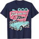 The Fifties 1950s Car Music Checkerboard Rockabilly Sock Hop T-Shirt - T-Shirt | Navy
