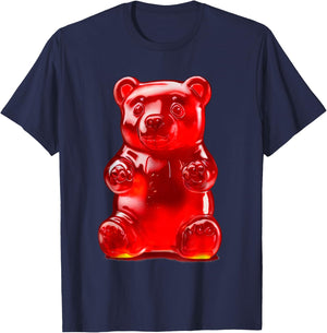 Red Gummy Bear T-Shirt - T-Shirt | Navy