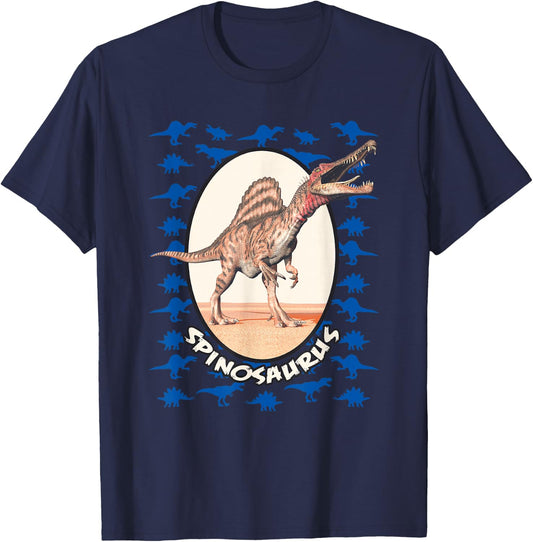 Spinosaurus Shirt for Kids, Dino Gift, Dinosaur Adult T-Shirt - T-Shirt | Navy