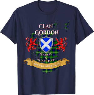 Gordon Scottish Family Clan Middle Ages Mischief T-Shirt - T-Shirt | Navy
