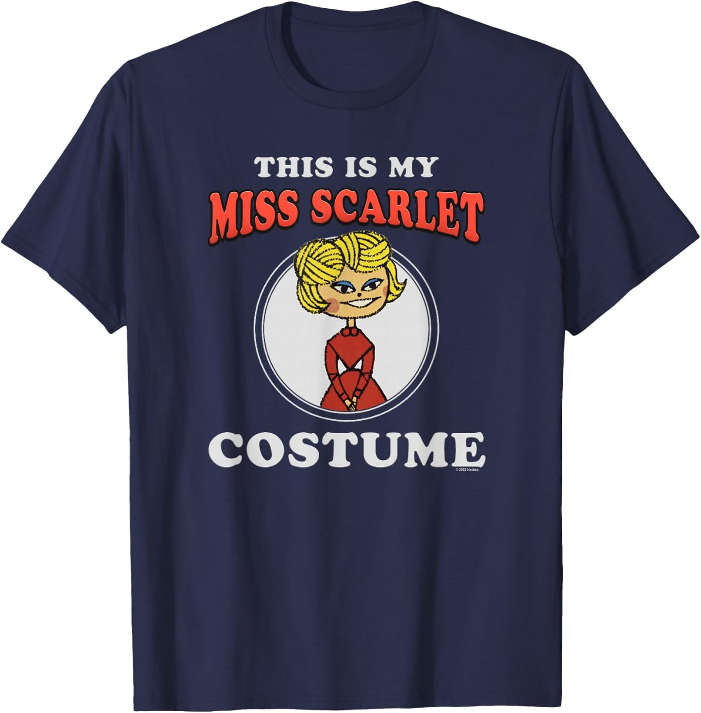 Clue This Is My Miss Scarlet Costume T-Shirt - T-Shirt | Navy