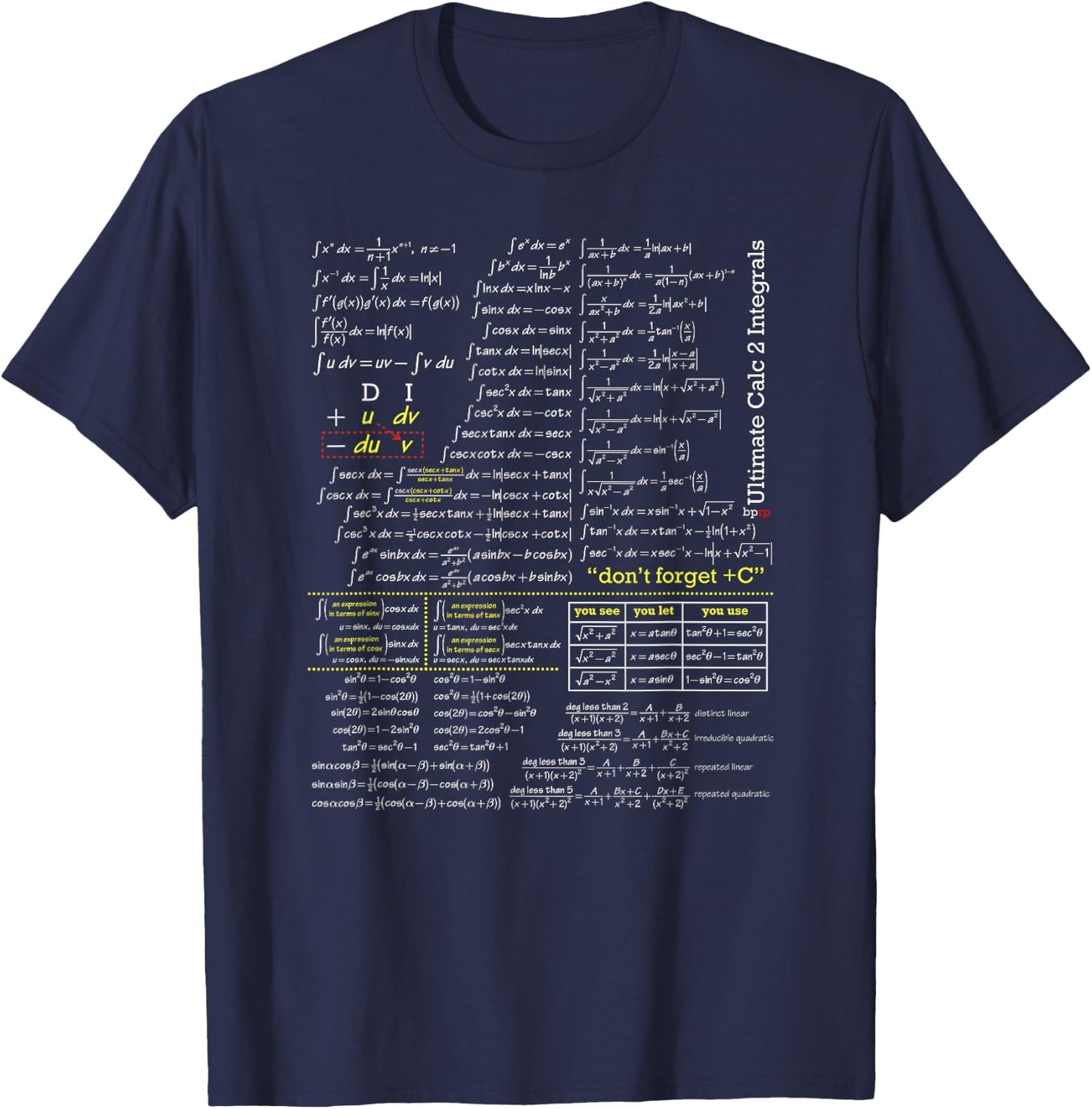 blackpenredpen Calculus 2 Ultimate Integral T-Shirt - T-Shirt | Navy