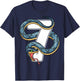7th Birthday Snake Lover Seven 7 Year Old Birthday Boy Girl T-Shirt - T-Shirt | Navy