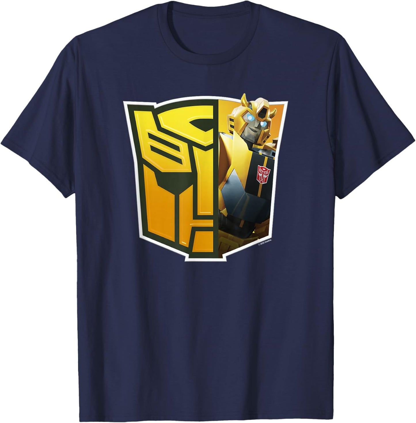 Transformers: EarthSpark Bumblebee Logo Fill T-Shirt - T-Shirt | Navy