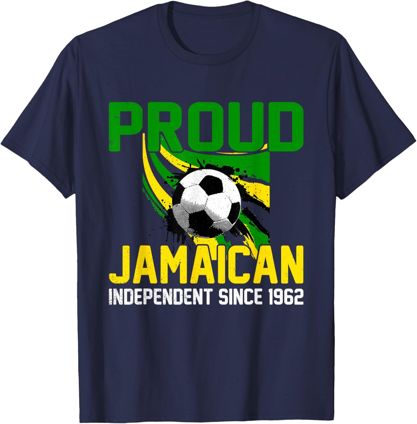 Proud Jamaican independence Day Jamaica Football Team kids T-Shirt - T-Shirt | Navy