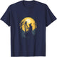 Witch Playing Harp Halloween Harpist Harp Player T-Shirt - T-Shirt | Navy