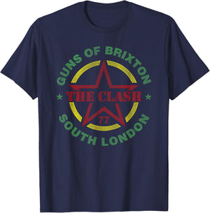 The Clash - Guns Of Brixton T-Shirt - T-Shirt | Navy