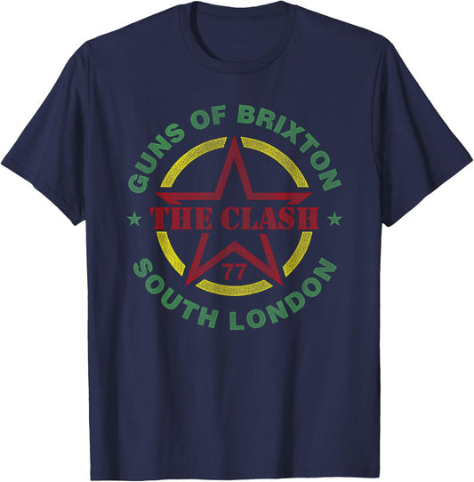 The Clash - Guns Of Brixton T-Shirt - T-Shirt | Navy