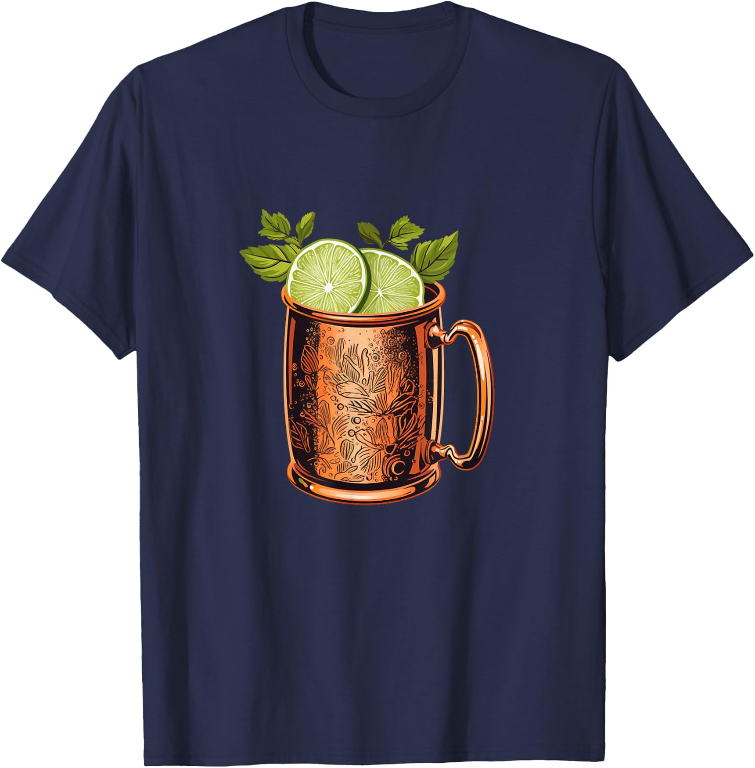 Cool Moscow Mule Cocktail Costume for Man and Woman T-Shirt - T-Shirt | Navy