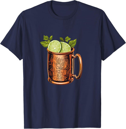 Cool Moscow Mule Cocktail Costume for Man and Woman T-Shirt - T-Shirt | Navy
