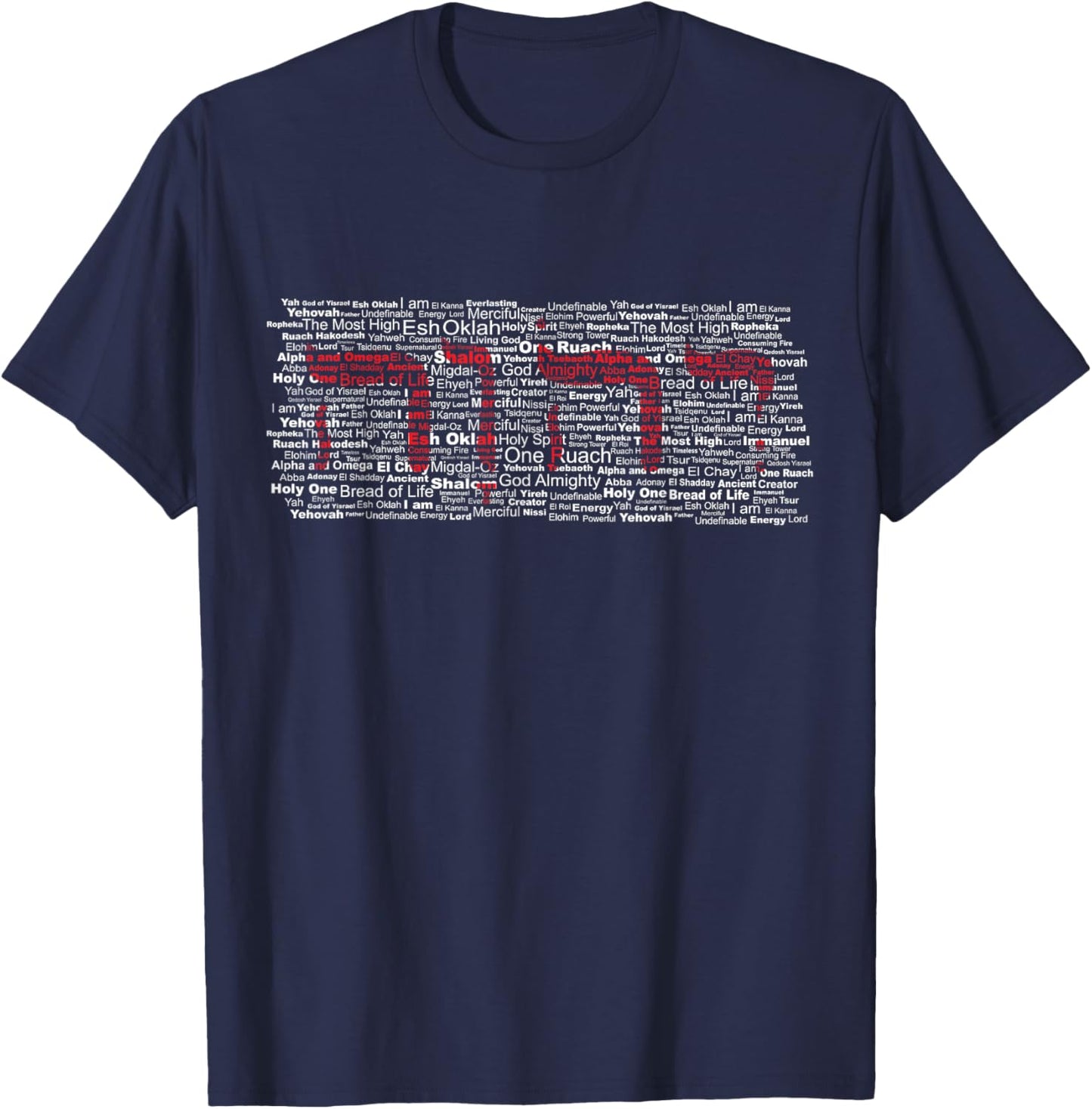 Yahweh YAH YHWH Tetragrammaton Names of the Father T-Shirt - T-Shirt | Navy