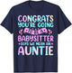 Aunt Funny Women's Congrats You're Going to Be Auntie Aunt T-Shirt - T-Shirt | Navy