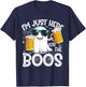 I'm Just Here For The Boos Funny Halloween Men Ghost T-Shirt - T-Shirt | Navy